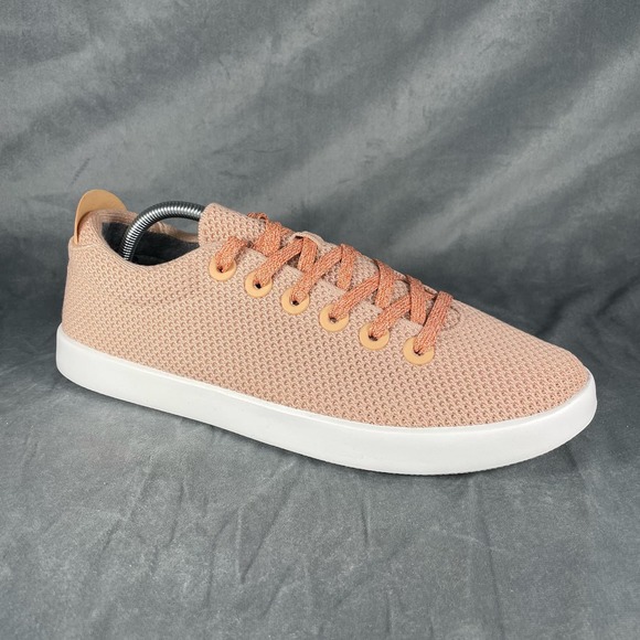 Allbirds Mens Tree Piper Minimalist Shoes Sneakers Peach White Size 11 - Picture 1 of 9